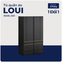 LOUI, Tủ quần áo, WAR_041, 127x59x210cm, Nội thất Nhà trên cao