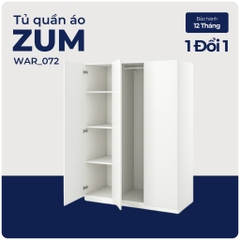 ZUM, Tủ quần áo công nghiệp cửa mở, WAR_072, 150x60x201cm, Nội thất Nhà trên cao