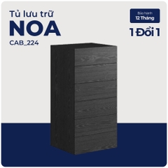 NOA, Tủ đựng đồ lưu trữ 6 ngăn kéo size nhỏ, CAB_224, 54x48x108cm, Nội thất Nhà trên cao