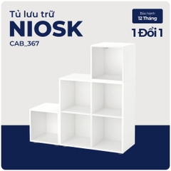 NIOSK, Kệ sách bậc thang, CAB_367, 105x30x105cm, Nội thất Nhà trên cao