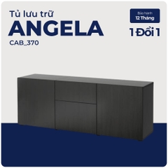 ANGELA, Tủ lưu trữ 3 ngăn 2 hộc kéo, CAB_370, 180x42x65cm, Nội thất Nhà trên cao