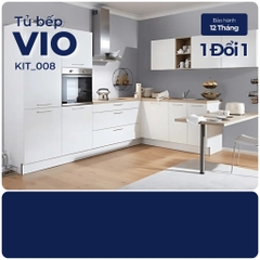 VIO, Tủ bếp gỗ công nghiệp Acrylic bóng gương cao cấp, KIT_008, Nội thất Nhà trên cao