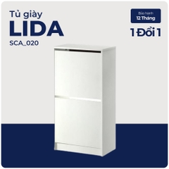LIDA, Kệ giày đơn giản 2 tầng, SCA_020, 48x28x93cm, Nội thất Nhà trên cao