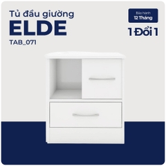 ELDE, Tủ đầu giường 1 ngăn kéo, TAB_071, 57x35x55cm, Nội thất Nhà trên cao