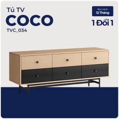 COCO, Kệ tivi, kệ để đồ, TVC_034, 140x40x58cm, Nội thất Nhà trên cao
