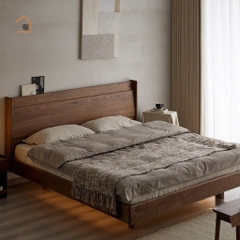 MORI, Giường ngủ phong cách Japandi tối giản, GN_016, 200x160x100cm, Nội thất Nhà trên cao