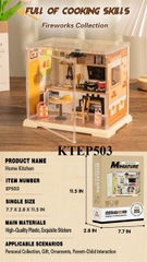KTEP503 HỘP LOGO RÁP NHÀ BẾP+ BÀN+ GHẾ 102 MIẾNG MINIATURE 30.8X11.2X46