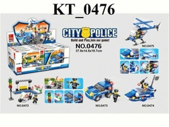 KT_0476 HỘP LOGO RÁP XE HƠI CS, MÁY BAY, TÀU, MOTO 8C (LỐC 8C TÍNH CÁI) CITY POLICE 3709X14.5X19.7