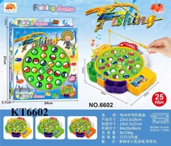 6602A  HỘP CÂU CÁ PIN 5 RỔ+ 24C CÁ + 4 CẦN FISHING 6602
