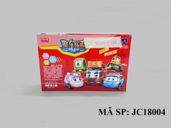 JC18004 HỘP LOGO RÁP XE CỨU HỎA ROBOCAR POLI (ĐỎ)