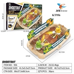 KT956 HỘP TRÒ CHƠI SÀN ĐẤU KHỦNG LONG BẮN BÓNG CHIẾN ĐẤU SHOOTOUT BATTLE BOARD GAME 41.5X5.5X27.5