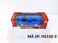 HS338-9 HỘP XE HƠI FERARRI ĐK 7 Đ.TÁC, KHÔNG SẠC, TL 1:18 Auto Model 338-