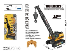A8863-125 HỘP XE CT CẦN CẨU BÁNH XÍCH ĐK 7 Đ.TÁC, BÁNH ĐÈN, CÓ SẠC, TRỤC XOAY TL:112 BUILDERS
