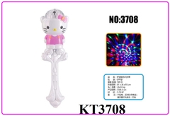 KT3708  TÚI CÂY QUAY CHÂU XOAY MÈO HELLO KITTY PIN NHẠC ĐÈN (OPP) 33X8.3