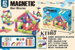 KTH03 HỘP LOGO RÁP XẾP HÌNH NAM CHÂM 42 MIẾNG MAGNETIC 24.7X5.8X20