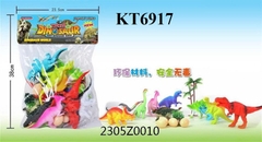 KT6917  TÚI THÚ KHỦNG LONG 10C+ CÂY+ TRỨNG DINOSAUR (PVC NHIỀU CON) 23.5X38