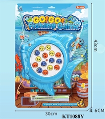 KT1088Y VĨ CÂU CÁ PIN CÁ+ 15C CÁ+ 4C CẦN CÂU FISHING GAME 30X4.6X43