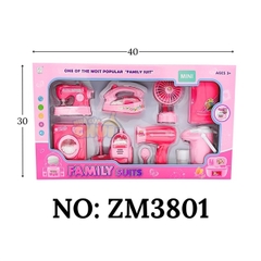 ZM3801 HỘP BẾP PIN 8 MÓN (QUẠT, MÁY MAY, BÀN ỦI, TỦ LẠNH,MÁY GIẶT, MÁY HỤT BỤI, MÁY SẤY)