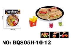 BQ805H-10-12 TÚI BẾP KHÂY DÍNH BÁNH HAMBURGER, KHOAI TÂY, HOT DOG , ĐÙI GÀ GOURMET (PVC)