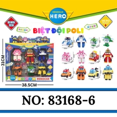 83168-6 HỘP RÁP ROBOCAR POLI 6C BIẾN HÌNH XE ĐỦ MẪU 868-6