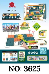 KT3625 HỘP TRÒ CHƠI ĐƯỜNG RAY XE ĐIỆN TỬ TRÊN BÀN PIN TRACK DIVERT more than 300 routes (XE LỬA)