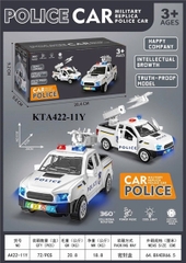 KTA422-11Y  HỘP XE HƠI CS PIN NHẠC ĐÈN PHÓNG MÁY BAY CAR POLICE 20.4X9.8X9.2