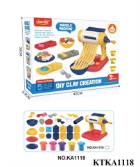 KTKA1118 HỘP ĐẤT SÉT LÀM MÌ+ MÁY LÀM MÌ+ KHUÔN ÉP+ CHÉN+ DĨA+ 5 HŨ DIY CLAY CREATION 42X9.9X30