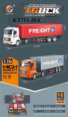 KT711-26A HỘP XE CT CONTAINER TRỚN 4C TL 116 (LỐC 4C TÍNH CÁI) TRUCK 35.8X12X39.7