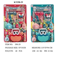 398-29  VĨ BÁC SĨ TAI NGHE+ VALI CUA+ 2C KÉO+ MẮT KIẾNG+ KHẨU TRANG+ BÌNH OXY+ ỐNG TIÊM DOCTOR PLAY SET (2 MÀU)