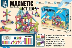 KTH05 HỘP LOGO RÁP XẾP HÌNH NAM CHÂM 64 MIẾNG MAGNETIC 24.7X5.8X20