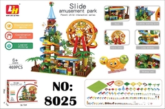 8025 HỘP LOGO RÁP NHÀ LÂU ĐÀI CẦU TRƯỢT BANH MẶT CƯỜI+ ĐU QUAY 469 MIẾNG LH SLIDE