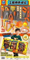 KTA6687 HỘP KỀM BÚA+ CƯA+ MẮT KIẾNG+ THƯỚC+ XE+ ỐC+ VÍT+ 1C VỊT 96X7.8X47