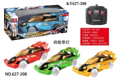 KT627-208 627-208 HỘP XE ĐUA ĐK BÁNH ĐÈN, KHÔNG SẠC TL 118 (ĐỎ, XANH DƯƠNG, XANH LÁ, VÀNG) WORLD OF SPEED
