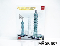 807 HỘP LOGO RÁP TÒA NHÀ TAIPEI 101 (ĐÀI BẮC 101) ĐÀI LOAN 2131 MIẾNG Architecture
