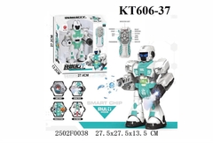 KT606-37 HỘP ROBO ĐK NHẢY BẮN BI NƯỚC, PHUN KHÓI ROBOT 27.4X13.2X27.2 0457