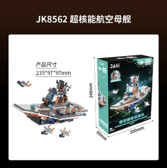 JK8562 HỘP LOGO RÁP TÀU SÂN BAY HYPER NUCLEAR AIRCRAFT CARRIER 1T/36