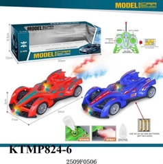 KTMP824-6  HỘP XE HƠI ĐUA F1 ĐK 7 Đ.TÁC, ĐÈN, PHUN KHÓI, KHÔNG SẠC MODEL (2 MÀU) 30X12X9.5