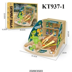 KT937-1 HỘP TRÒ CHƠI 1C MÁY BẮN BIA THÚ KHỦNG LONG + 8T BANH CATAPULT BALL 30.5X6.2X23.6