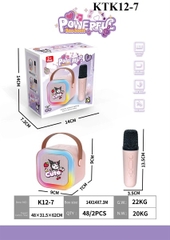 KTK12-7 HỘP LOA KARAOKE KUROMI PIN + MICRO POWERFUL 14X7.3X14