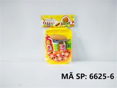 6625-6 TÚI BẾP KHÂY BÁNH PIZZA, BÁNH MÌ, TƯƠNG CÀ, NƯỚC NGỌT (PVC) Food Fun