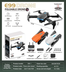 KTE99-1 HỘP MÁY BAY DRONE ĐK TRÊN KHÔNG 4 CÁNH, CÓ SẠC USB+ VÍT (KHÔNG CÓ CAMERA) (3 MÀU) E99 DRONE 17.3X6.7X22