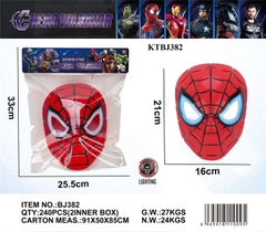KTBJ382 TÚI MẶT NẠ SN NHỆN PIN NÚT ĐÈN HERO WARRIOR (OPP) 25.5X33