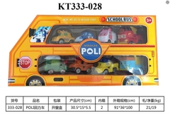 KT333-028 HỘP XE ROBOCAR POLI TRỚN 8C ĐỦ MẪU ( COS LỐC 8C TÍNH CÁI) POLI 30.5X15X5.5