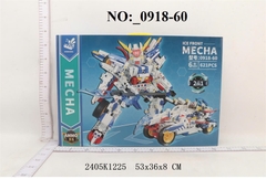 _0918-60 HỘP LOGO RÁP BIẾN HÌNH ROBO, XE 2 IN 1 621 MIẾNG MECHA