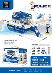 111-205 HỘP DU THUYỀN BÃI ĐẬU XE CS + 3C (2C XE SẮT + TRỰC THĂNG) Police