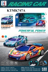 KTMK747A HỘP XE HƠI ĐUA ĐK 7 Đ.TÁC, ĐÈN LED, CÓ SẠC TL 122 RACING CAR (2 MÀU) 26X9.5X13
