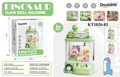 KT1026-83 HỘP TRÒ CHƠI MÁY GẮP THÚ NHỒI BÔNG KHỦNG LONG+ SẠC USB DINOSAUR (2 MÀU) 25X20X31