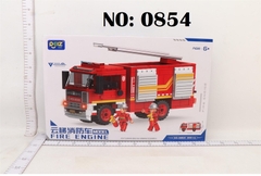 _0854 HỘP LOGO RÁP XE CT CỨU HỎA THANG 393 MIẾNG FIRE ENGINE (PEIZ)