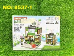8537-1 HỘP LOGO RÁP TIỆM CÀ PHÊ STAR BACK 208 MIẾNG MY BLOCKS LELE BROTHER (FRIEND)