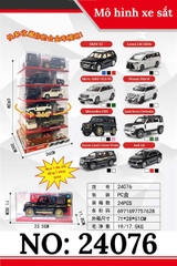 24076 HỘP XE HƠI SẮT MỞ CỬA TRỚN 6C ĐỦ MẪU CÓ ĐẾ, 4 MẶT TL 124 (BÀN XOAY) COS (TÍNH CHIẾC)